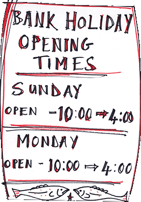 Bank Holiday Opening Hours