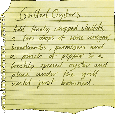Oysters Recipe